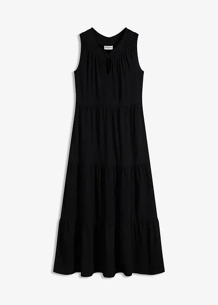 Jerseykleid in schwarz von vorne - bonprix Jerseykleid in schwarz von vorne - bonprix