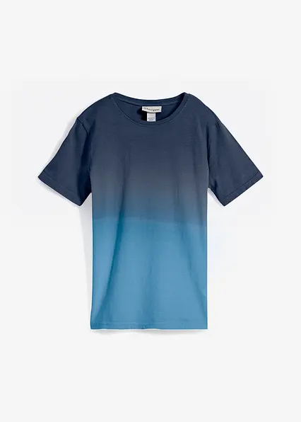 T-Shirt aus reiner Baumwolle mit Farbverlauf in blau von vorne - bonprix T-Shirt aus reiner Baumwolle mit Farbverlauf in blau von vorne - bonprix