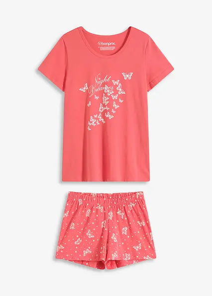 Shorty aus reiner Baumwolle in pink von vorne - bonprix Shorty aus reiner Baumwolle in pink von vorne - bonprix