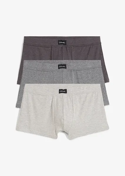 Hipster mit Baumwolle (3er Pack) in grau - bonprix Hipster mit Baumwolle (3er Pack) in grau - bonprix