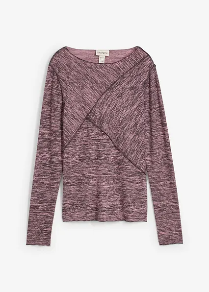 Langarmshirt aus softem Viskose-Mix in rosa von vorne - bonprix Langarmshirt aus softem Viskose-Mix in rosa von vorne - bonprix