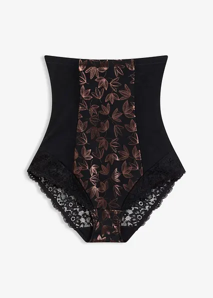 Highwaist Shape Slip mit starker Formkraft und schimmerndem Effekt  in schwarz von vorne - bonprix Highwaist Shape Slip mit starker Formkraft und schimmerndem Effekt  in schwarz von vorne - bonprix