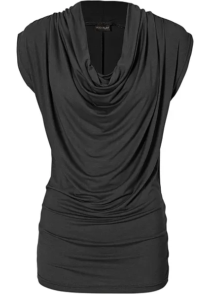 Shirt aus Viskose-Mix in schwarz - bonprix Shirt aus Viskose-Mix in schwarz - bonprix