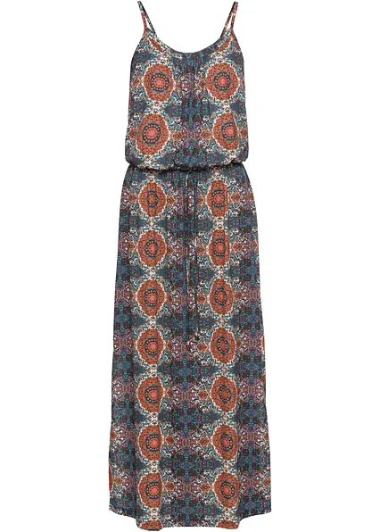 Maxikleid mit Seitenschlitzen in braun von vorne - bonprix Maxikleid mit Seitenschlitzen in braun von vorne - bonprix