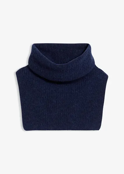 Wollschlauchschal mit Alpaka in blau von vorne - bonprix Wollschlauchschal mit Alpaka in blau von vorne - bonprix