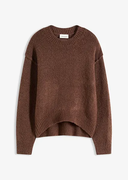 Oversize-Pullover in braun von vorne - bonprix Oversize-Pullover in braun von vorne - bonprix