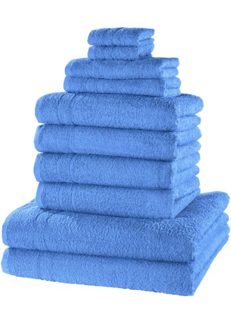 Handtuch Set (10-tlg. Set) in blau - bpc living bonprix collection