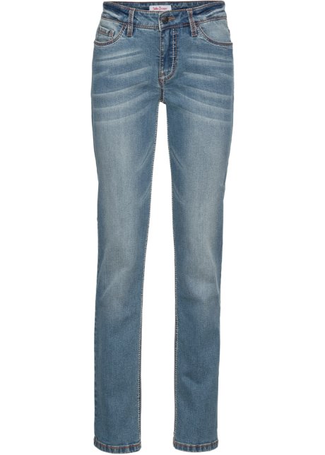 Stretch-Jeans, Straight in blau von vorne - John Baner JEANSWEAR