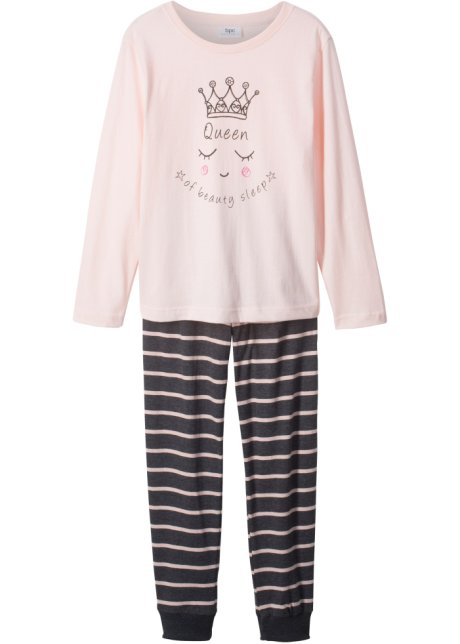 Pyjama (2-tlg.) in rosa von vorne - bpc bonprix collection