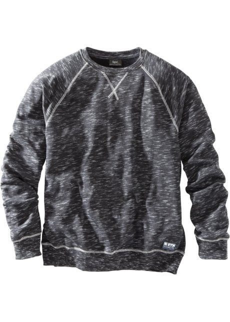 Sweatshirt in schwarz von vorne - bpc bonprix collection