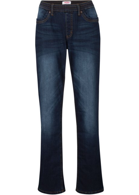 Thermo-Schlupf-Jeans in blau von vorne - John Baner JEANSWEAR