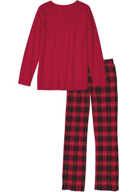 Pyjama in rot von vorne - bpc bonprix collection