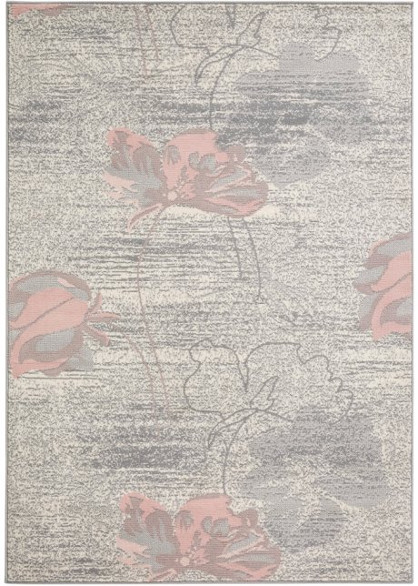 Teppich mit großen Blüten in rosa - bpc living bonprix collection