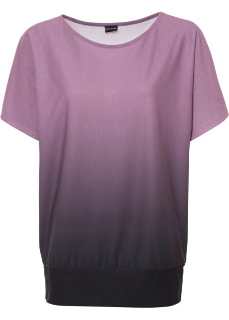 Shirt mit Farbverlauf  in lila von vorne - BODYFLIRT