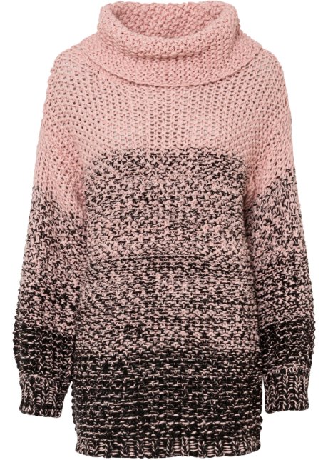 Pullover mit Farbverlauf in rosa von vorne - BODYFLIRT
