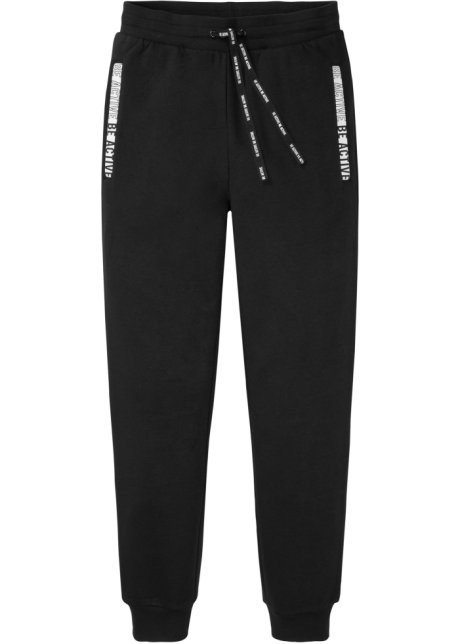 Jogginghose in schwarz von vorne - bpc bonprix collection