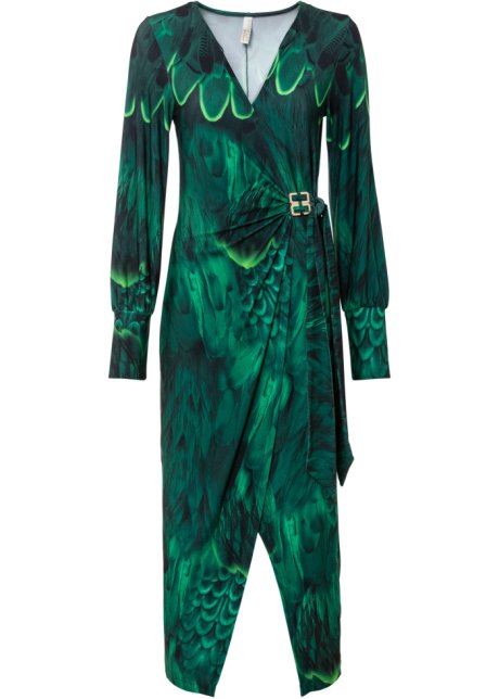 Kleid in grün von vorne - BODYFLIRT boutique