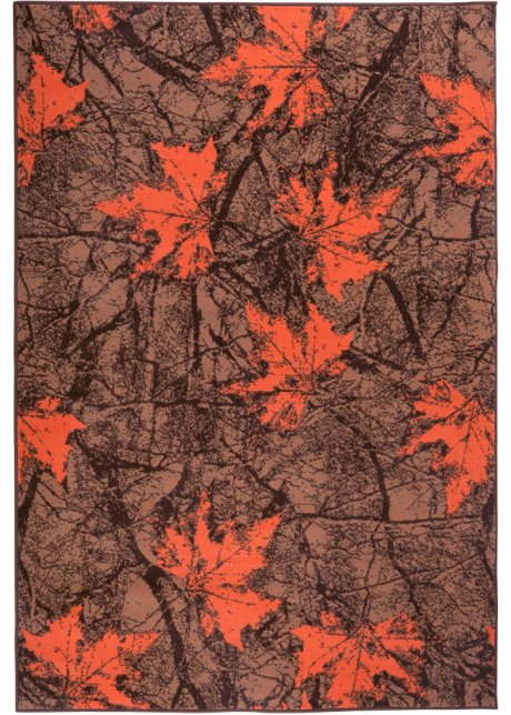 Teppich mit Blättern in orange - bpc living bonprix collection