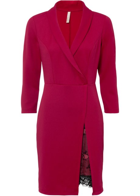 Kleid in Blazeroptik in pink von vorne - BODYFLIRT boutique