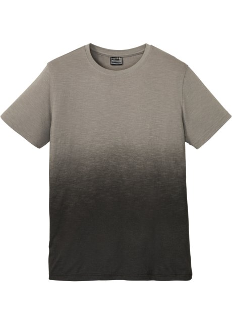 T-Shirt, Slim Fit in grau von vorne - RAINBOW