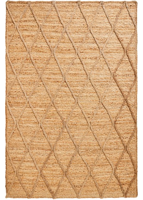 Kelim-Teppich mit plastischer Musterung in beige - bpc living bonprix collection