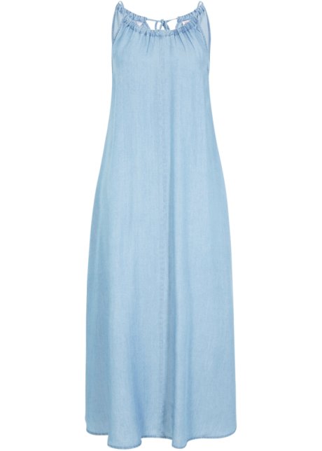 Jeanskleid aus TENCEL™ Lyocell in blau von vorne - John Baner JEANSWEAR
