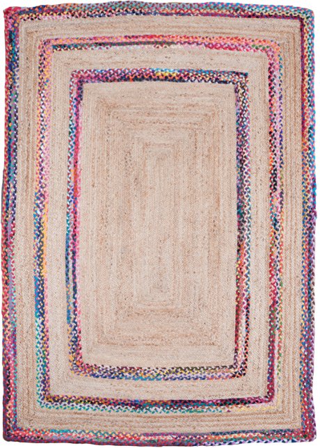 Kelim-Teppich mit bunten Streifen in beige - bpc living bonprix collection
