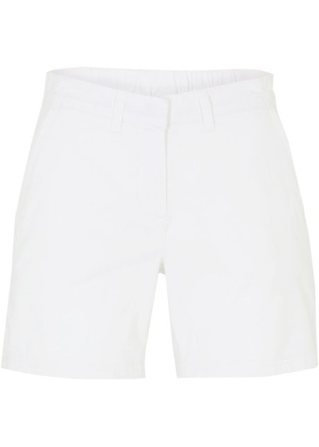 Chino-Shorts in weiß von vorne - bpc bonprix collection