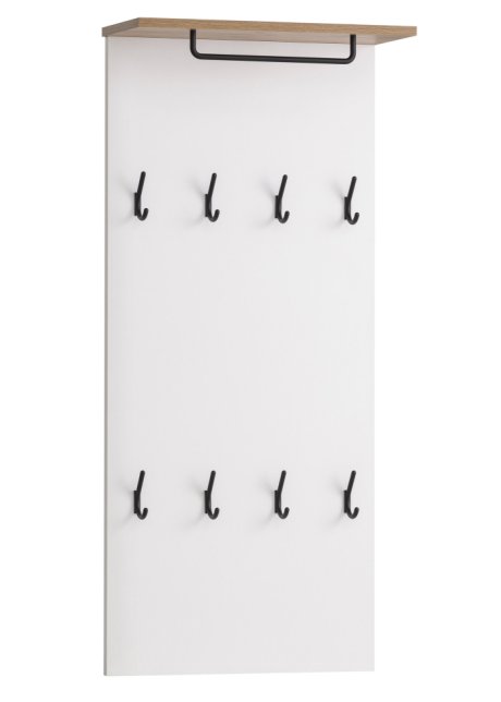 Garderobenpaneel in weiß von vorne - bpc living bonprix collection