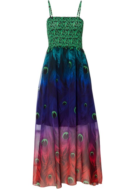 Bandeau-Kleid in blau von vorne - BODYFLIRT boutique