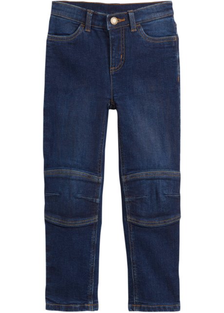 Kinder Jeans mit Bio Baumwolle in blau von vorne - John Baner JEANSWEAR