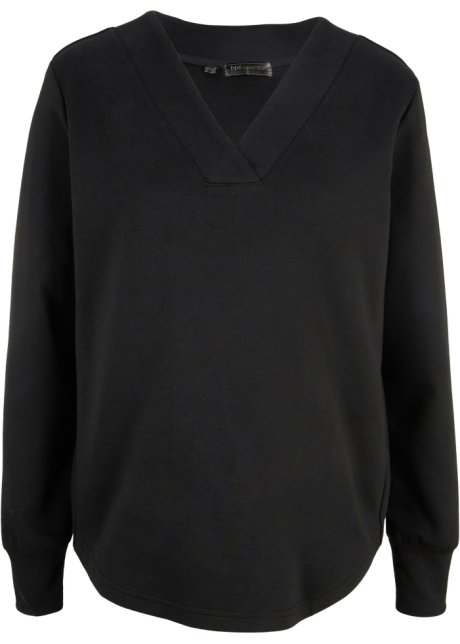 Sweatshirt in schwarz von vorne - bpc selection