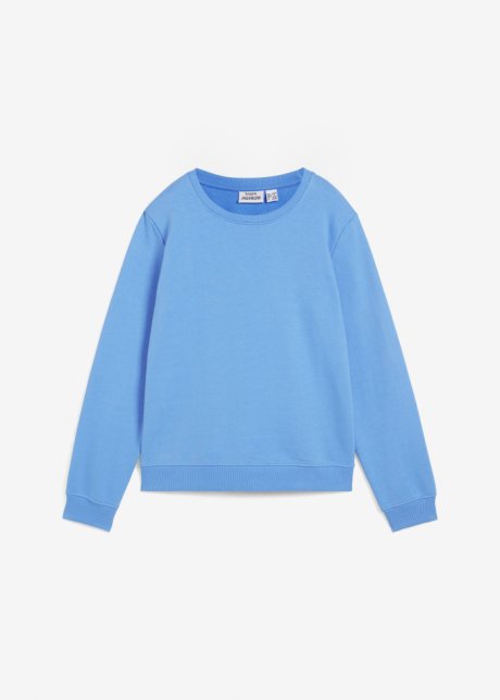 Essential Sweatshirt in blau von vorne - bonprix PREMIUM