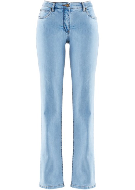 Straight Jeans Mid Waist, Stretch  in blau - John Baner JEANSWEAR