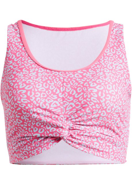 Bustier Bikini Oberteil in pink von vorne - bpc bonprix collection