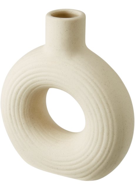 Vase in runder Form in weiß - bpc living bonprix collection