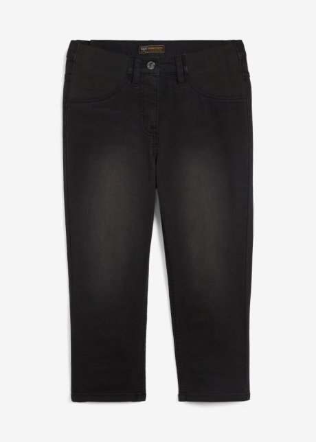 Capri-Jeans in schwarz von vorne - bpc selection