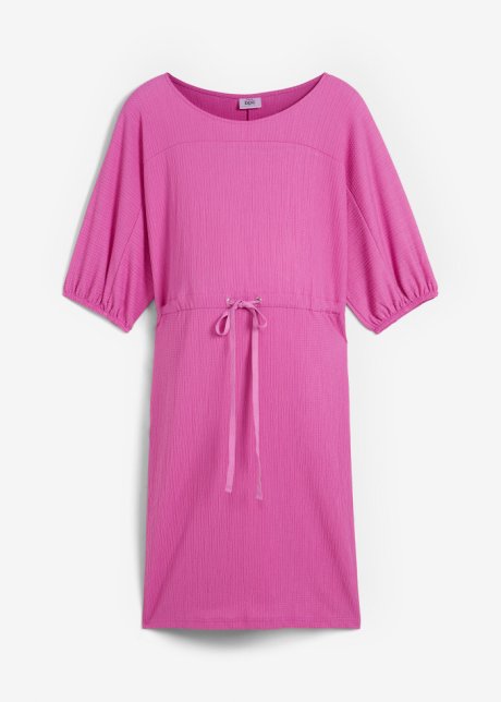 Jerseykleid in pink von vorne - bpc bonprix collection
