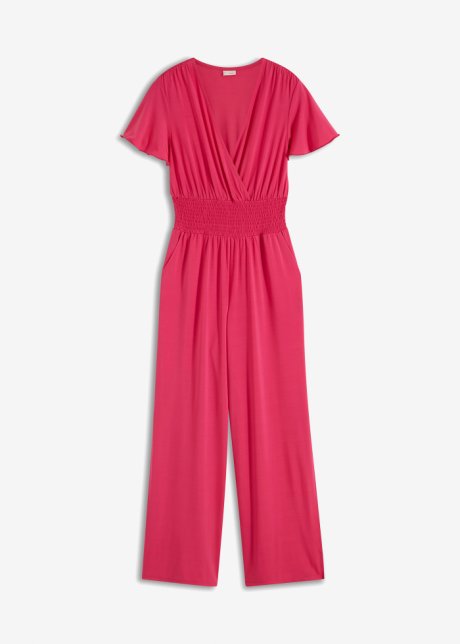 Jersey-Overall  in pink von vorne - BODYFLIRT boutique