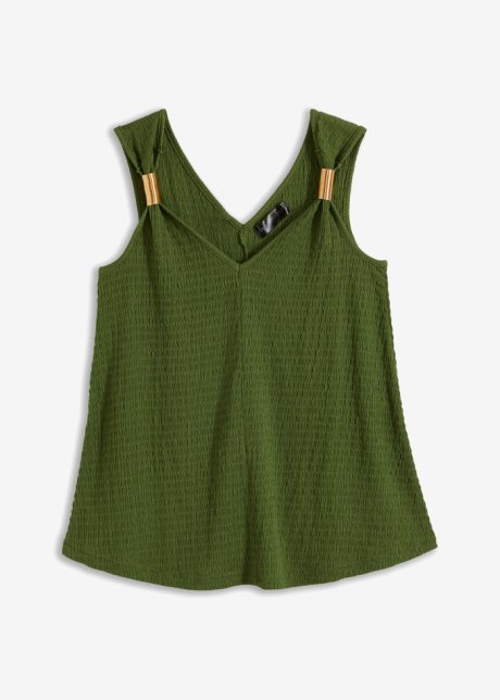 Shirt-Top in grün von vorne - bpc selection