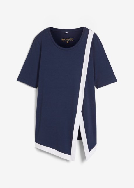 Longshirt in blau von vorne - bpc selection
