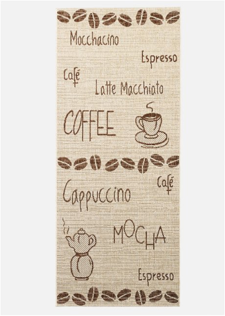 Teppich mit Cappuccino Motiv in braun - bpc living bonprix collection