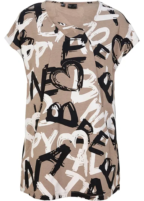 Longshirt in braun von vorne - bonprix Longshirt in braun von vorne - bonprix