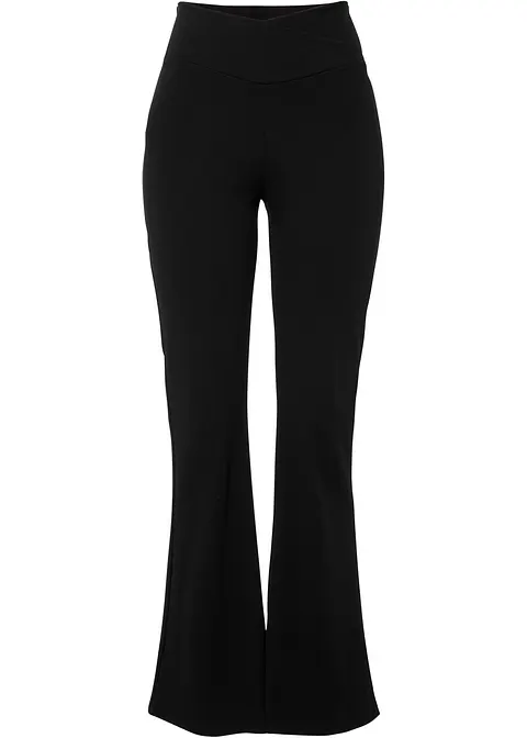 Schlaghose in schwarz von vorne - BODYFLIRT boutique Schlaghose in schwarz von vorne - BODYFLIRT boutique
