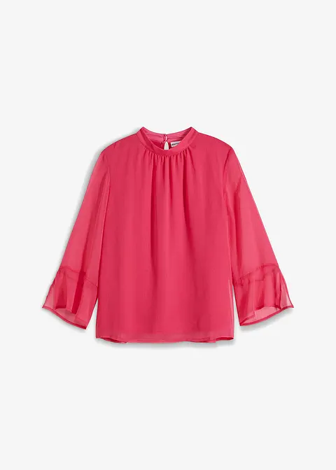 Bluse in pink von vorne - BODYFLIRT Bluse in pink von vorne - BODYFLIRT