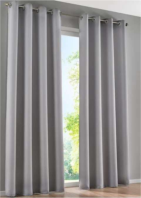 Abdunkelnder Vorhang, in vielen Größen (1er Pack) in grau - bonprix Abdunkelnder Vorhang, in vielen Größen (1er Pack) in grau - bonprix