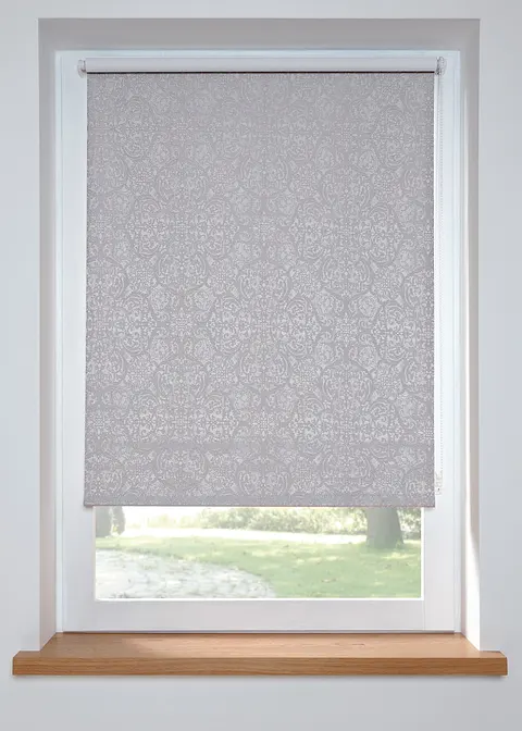 Verdunkelungsrollo Jacquard mit Ornamenten in grau - bonprix Verdunkelungsrollo Jacquard mit Ornamenten in grau - bonprix