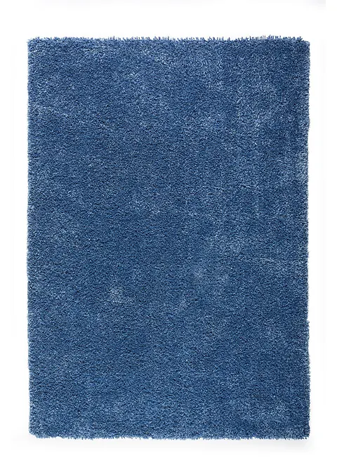 Hochflor Teppich mit besonders dichtem Flor in blau - bonprix Hochflor Teppich mit besonders dichtem Flor in blau - bonprix