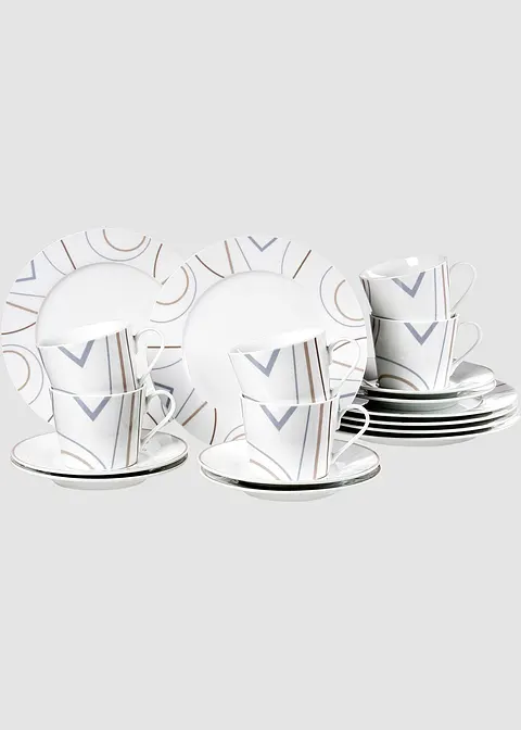 Ritzenhoff & Breker Geschirr-Set (18-tlg. Set) in weiß - Ritzenhoff & Breker Ritzenhoff & Breker Geschirr-Set (18-tlg. Set) in weiß - Ritzenhoff & Breker