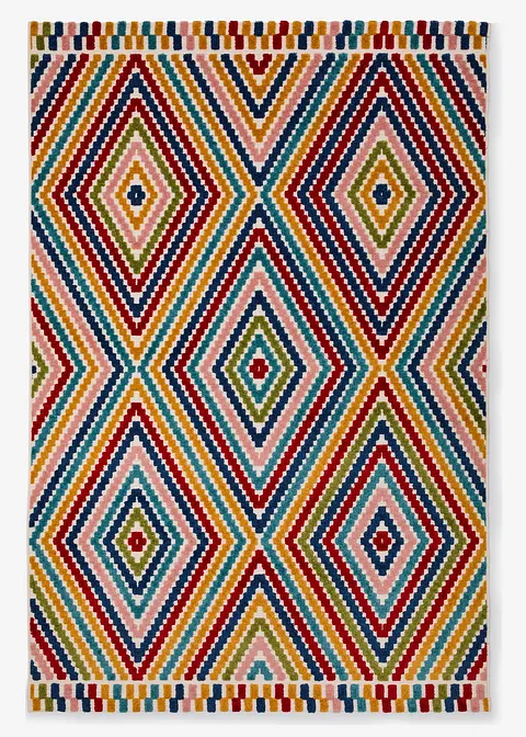 In- und Outdoor Teppich mit Hoch- Tiefstruktur in bunt von vorne - bonprix In- und Outdoor Teppich mit Hoch- Tiefstruktur in bunt von vorne - bonprix